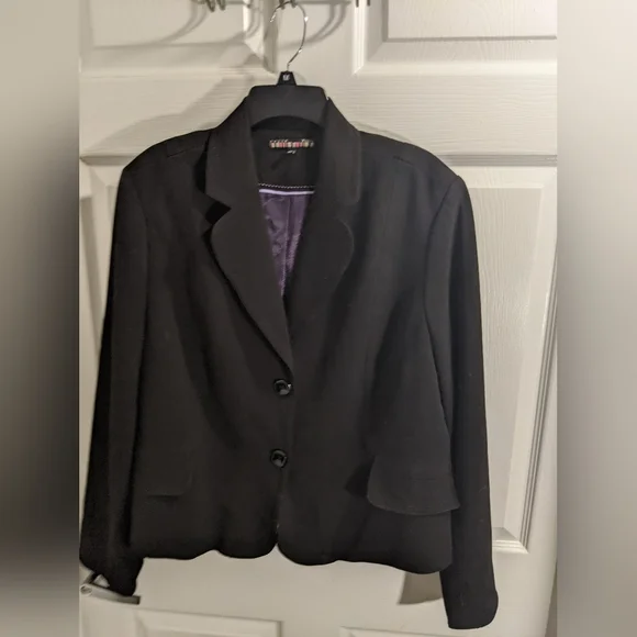 DALIA collection Plus Size Classic Black Blazer In EUC 16x - Picture 1 of 9